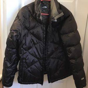 The North Face puffer jacket brown